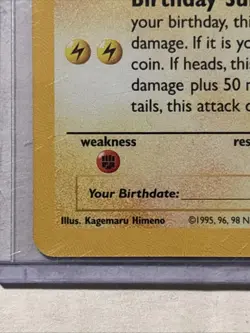 ___'s Pikachu Birthday 24/53 Celebrations Classic Collection NM Holofoil Pokemon - Image 3