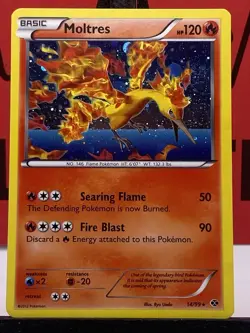 Moltres 14/99 Next Destinies Pokemon TCG Holo Rare 2012 VLP - Image 3