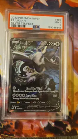 Pokemon 2022 Lugia V 186/195 Alt Art Silver Tempest PSA 9 - Image 2