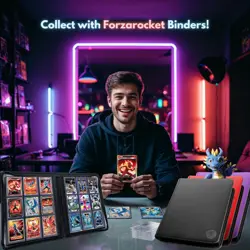 FORZAROCKET Toploader Binder Holds 252 Cards in Toploaders 8 INCLUDED Waterpr... - Image 2