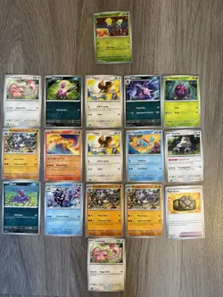 Pokemon 151 Scarlet & Violet MEW 1 Reverse Holo 17 Cards Total - Image 1