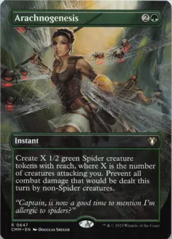 Arachnogenesis (Borderless) R Commander Masters 647 LP-NM MTG - Image 1