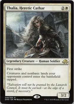 Thalia, Heretic Cathar R Eldritch Moon 46 LP-NM MTG - Image 1