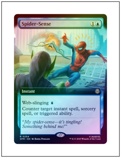 1x Spider-Sense, Extended Art Foil, Magic MTG NM - Image 1