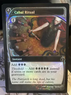 Cabal Ritual FOIL Future Sight Frame Mystery Booster 2 MTG Magic the Gathering - Image 1
