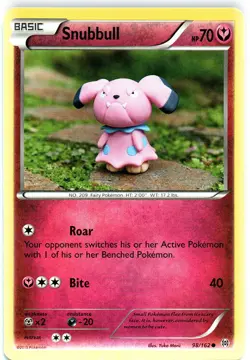 Pokemon - Snubbull - 98/162 - Common - XY - BREAKthrough - NM - Image 1