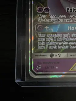Gengar & Mimikyu GX 2019 Pokemon Sun Moon Team Up #53 CGC 9 - Image 4