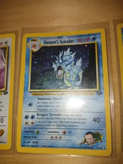 Pokemon 3 Holo Gym Challenge Koga's Ditto And Giovanni And Misty Gyrados Vinatge - Image 3