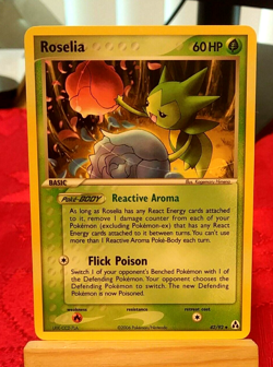 POKEMON Roselia 42/92 EX Legend Maker Set, Uncommon, NM Condition - Image 1