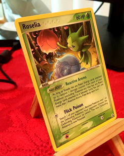POKEMON Roselia 42/92 EX Legend Maker Set, Uncommon, NM Condition - Image 2