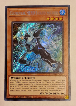 Yu-Gi-Oh Elemental HERO Liquid Soldier Secret Rare LDS3-EN103 Limited Edition - Image 1