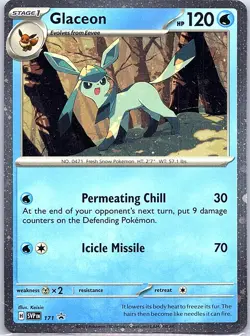 Glaceon - (Cosmos Holo) SVP 171 Holo SV: Scarlet & Violet - Pokemon Card - NM - Image 1