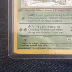 Pokemon TCG Victreebel Jungle 1st Edition Holo Card 14/64 Unlimited Rare - Image 2