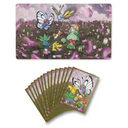 Pokemon Center TCG Floral Flurry Playmat & Card Sleeves 65 Count - NEW SOLD OUT - Image 1
