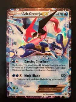 Ash-Greninja EX XY133 Holo Pokemon TCG Black Star Promo Card Near Mint NM Anime - Image 2