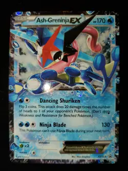 Ash-Greninja EX XY133 Holo Pokemon TCG Black Star Promo Card Near Mint NM Anime - Image 3