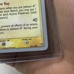 Pokemon TCG Jolteon Gold Star 101/108 2007 World Championships EX Power Keepers - Image 4