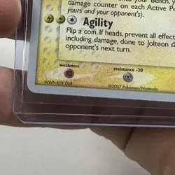 Pokemon TCG Jolteon Gold Star 101/108 2007 World Championships EX Power Keepers - Image 5