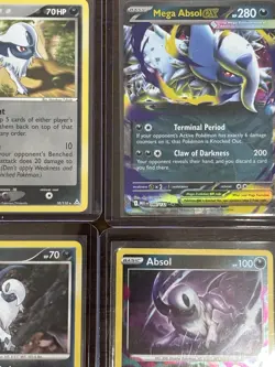 Pokemon TCG Absol Lot of 4 Near Mint 076/159 21/132 18/110 & Mega EX English - Image 3