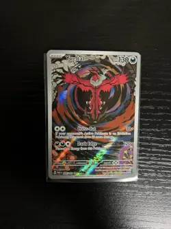 Pokemon Yveltal Illustration Rare 205/182 SV04: Paradox Rift Holo Near Mint - Image 1