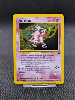 Mr Mime 6/64 Jungle Set Holo Rare Pokemon WOTC LP-NM - Image 1
