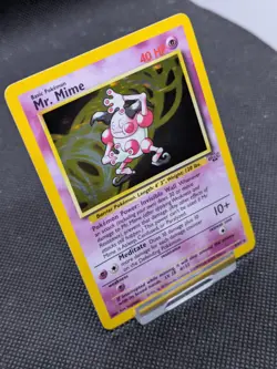 Mr Mime 6/64 Jungle Set Holo Rare Pokemon WOTC LP-NM - Image 2