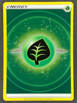 Pokemon Grass Energy Holo 2022 Unnumbered Crown Zenith NM - Image 1