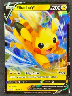 Pokemon Pikachu V SWSH285 SWSH Black Star Promo NM - Image 1
