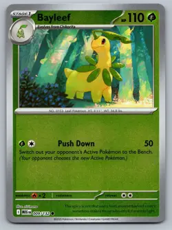 Bayleef 009/132 Reverse Holo Common Mega Evolution - Pokemon TCG - Near Mint NM - Image 1