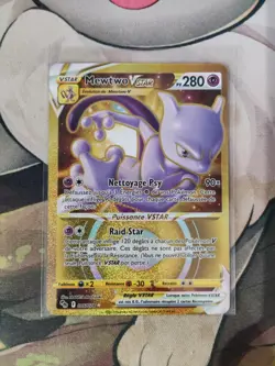 🔥Carte Pokemon Mewtwo VSTAR 086/078 Gold Epee et Bouclier EB10.5 FR NEUF - Image 1
