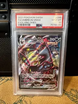 F/A Umbreon VMAX Evolving Skies 095 PSA 10 Gem Mint 2021 Pokemon SWSH - Image 1