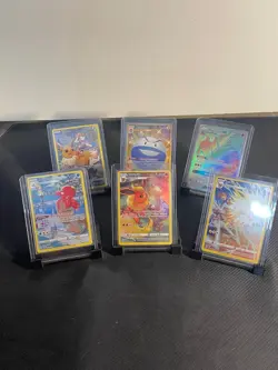 Lot of 6 Pokemon TCG Cards Basic Stage 1 Holo GX 2021 Rare Near Mint Condition - Image 1