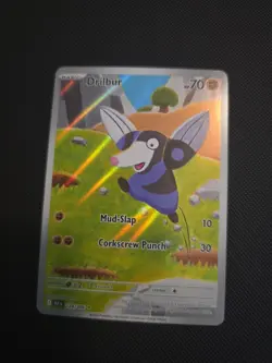 Drilbur 124/86 Black Bolt Illustration Rare Pokemon TCG Card - Near Mint - Image 1
