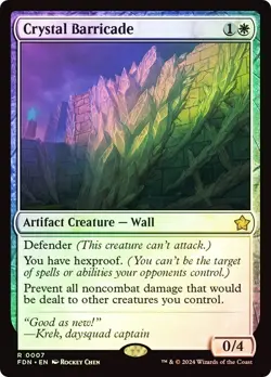 Crystal Barricade Foil Foundations NM MTG - Image 1