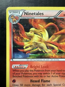 Pokemon 2012 Ninetales BW66 Black & White Holo (MP) - Image 2