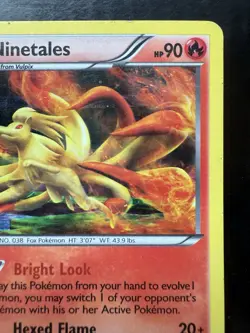 Pokemon 2012 Ninetales BW66 Black & White Holo (MP) - Image 3