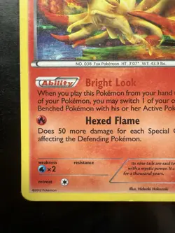 Pokemon 2012 Ninetales BW66 Black & White Holo (MP) - Image 4