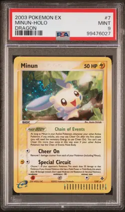 PSA 9 MINT SET - Pokemon Minun and Plusle Holo Rare 2003 ex Dragon - Image 2