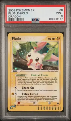 PSA 9 MINT SET - Pokemon Minun and Plusle Holo Rare 2003 ex Dragon - Image 4