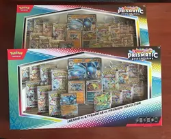(2 x) TCG Pokemon Prismatic Evolutions Lucario ex & Tyranitar ex - Image 1