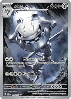 1x Steelix | Mega Evolution | 150/132 | Illustration Rare | Holo | NM | Pokemon - Image 1