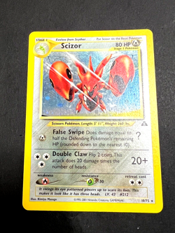 Pokemon TCG. ENG Scizor 10/75 Neo Discovery Holo. Unlimited. LP + Read desc. - Image 1
