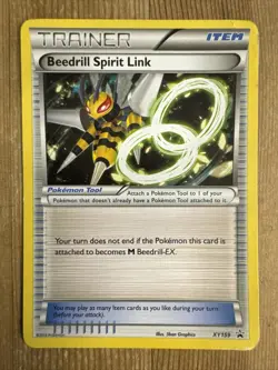 Trainer Beedrill Spirit link XY159 Promo Pokemon DMG - Image 1