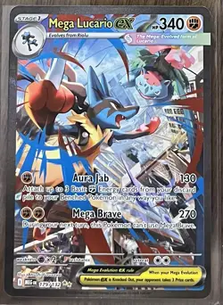Pokemon TCG Mega Lucario EX 179/132 SIR - Mega Evolutions - Image 1