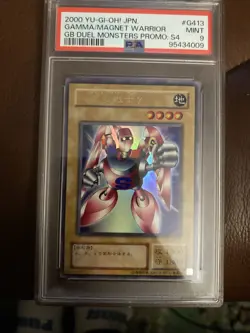 Yugioh PSA 9 MINT Gamma the Magnet Warrior DOR-003 Secret Rare 2003 S#4118 - Image 1