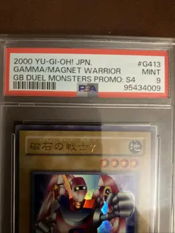 Yugioh PSA 9 MINT Gamma the Magnet Warrior DOR-003 Secret Rare 2003 S#4118 - Image 3