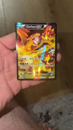 2016 Pokemon Charizard Ex XY121 Red & Blue Collection Full Art Promo Card - Image 1