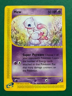 Pokemon Mew TCG Expedition Base Set Card 55/165 Non Holo Rare - Image 1