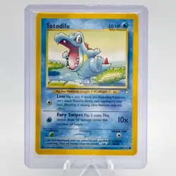 2000 Totodile - 81/111 - Pokemon Neo Genesis Unlimited Rare Card Vintage WOTC LP - Image 3