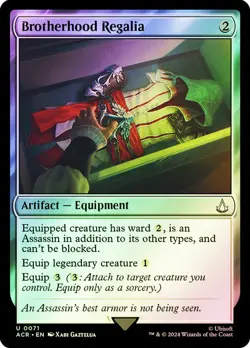 Brotherhood Regalia U Universes Beyond: Assassin's Creed 71 NM FOIL - Image 1